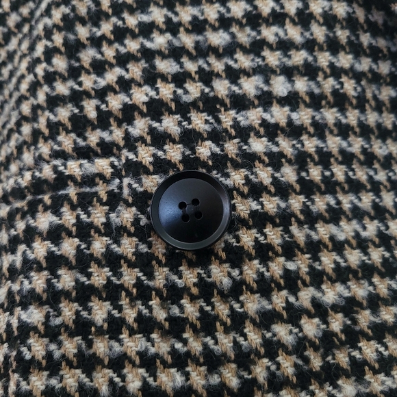 ASTR Houndstooth Wool Blend Cropped Oversized Double Breasted Blazer Jac… - Picture 8 of 16